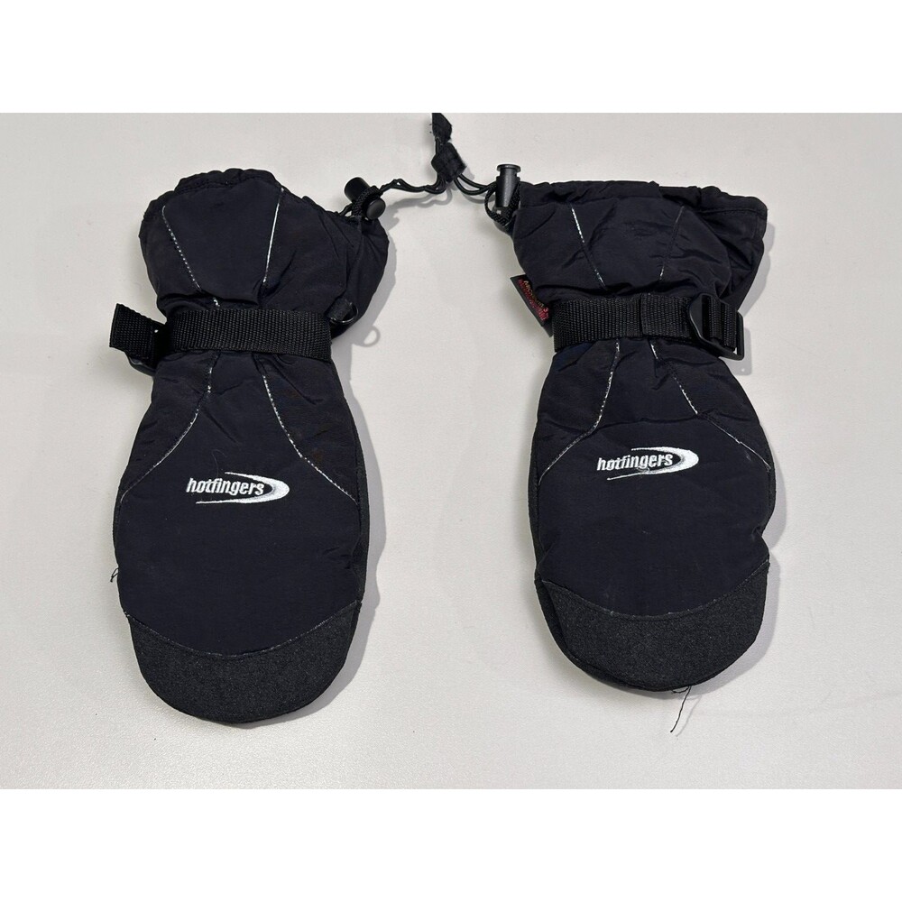 Hotfingers Women's Ski Snow Mittens Black Ladies Large Insulated Waterproof Used